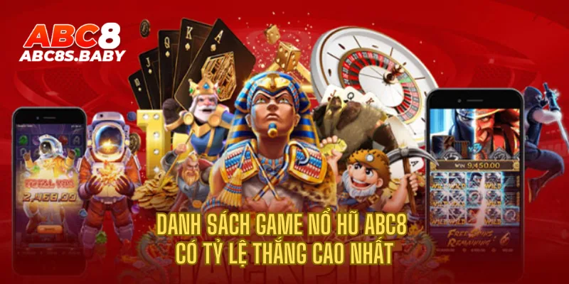 Danh sách game nổ hũ ABC8 có tỷ lệ thắng cao nhất