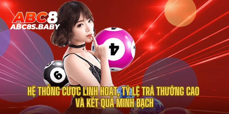 Hệ thống cược linh hoạt, tỷ lệ trả thưởng cao và kết quả minh bạch