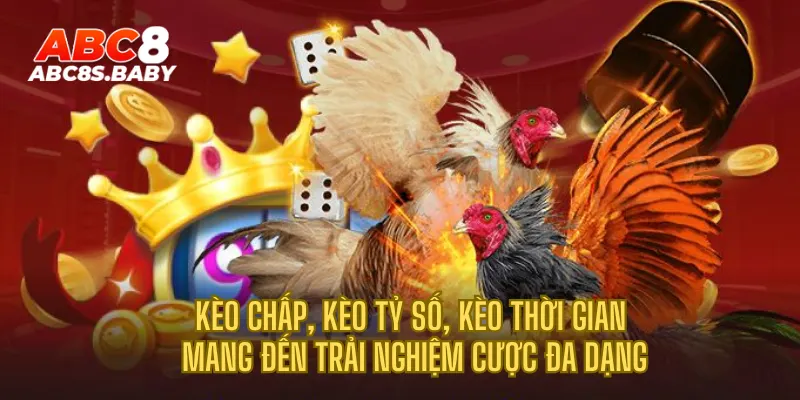 Kèo chấp, kèo tỷ số, kèo thời gian mang đến trải nghiệm cược đa dạng