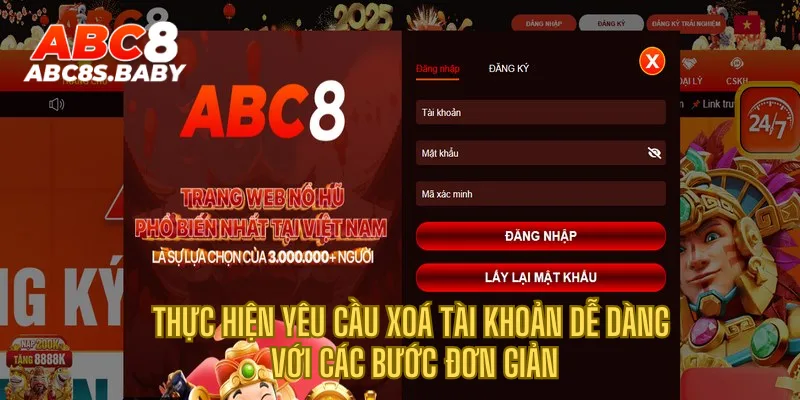 Thực hiện yêu cầu xoá tài khoản dễ dàng với các bước đơn giản